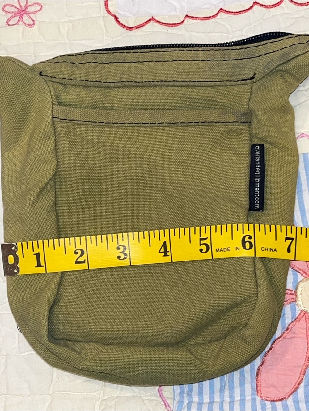 Overland Equipment Olive Green Crossbody Bag with Adjustable Strap - Picture 13 of 13